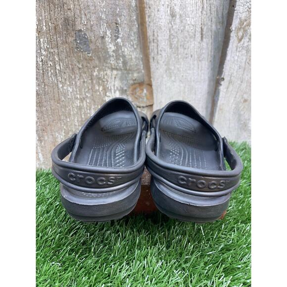 CROCS Black Sandals Sling Back Open Toe Women's 7 Sandals - Picture 3 of 5